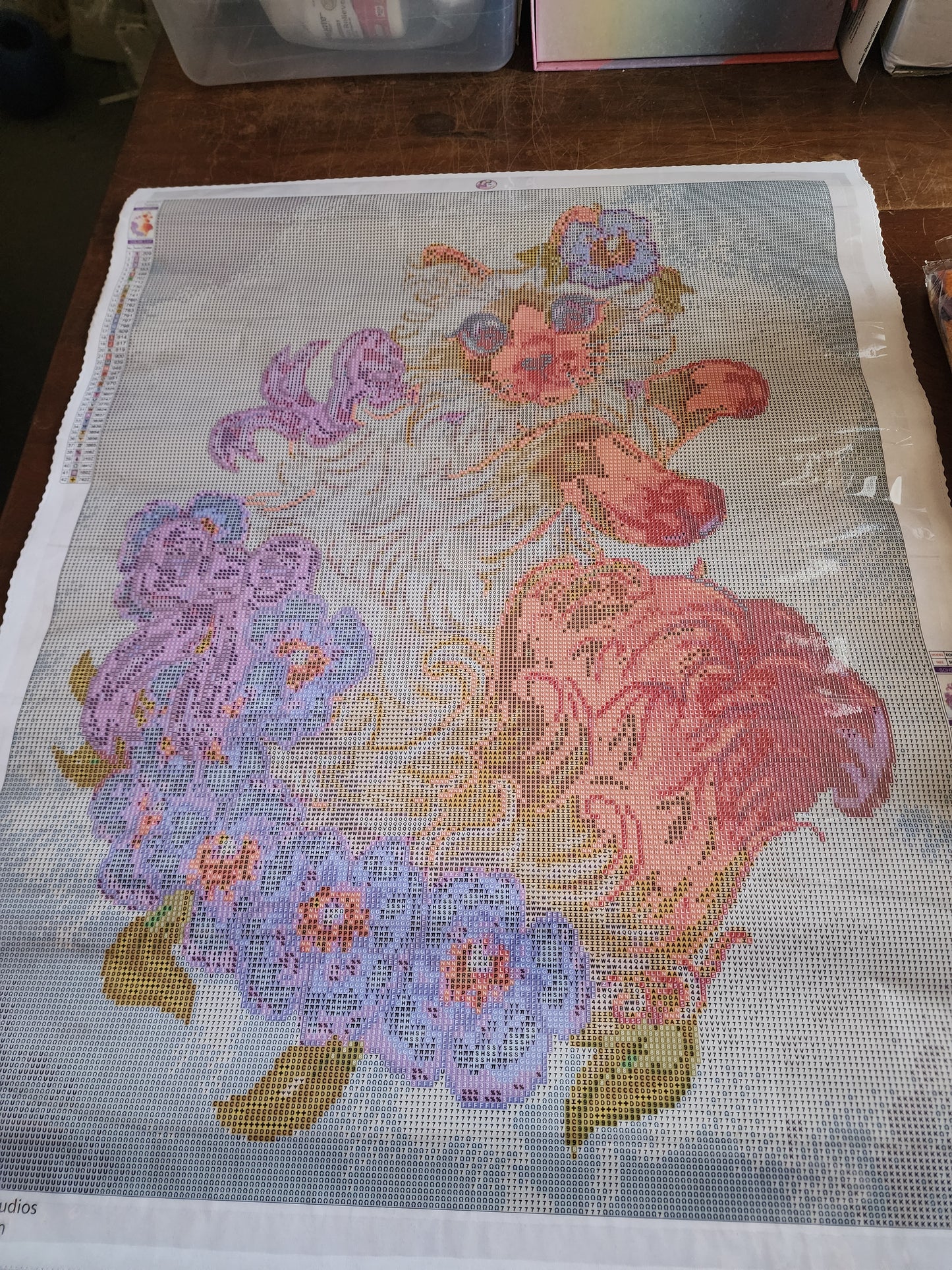 Himalayan and Peonies by Purple Kitten Studios (Acrylic Rounds)