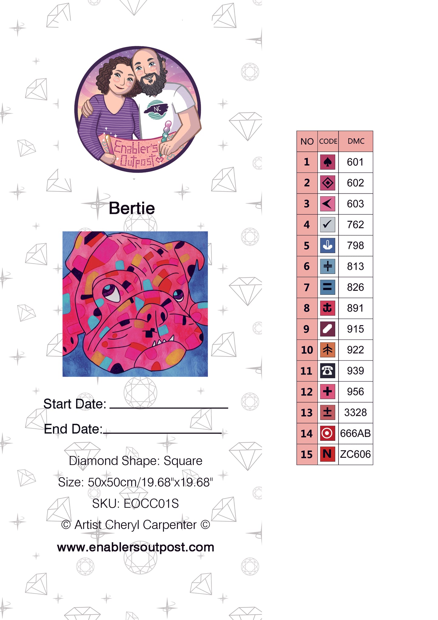 *Square Drills* Bertie by Cheryl Carpenter