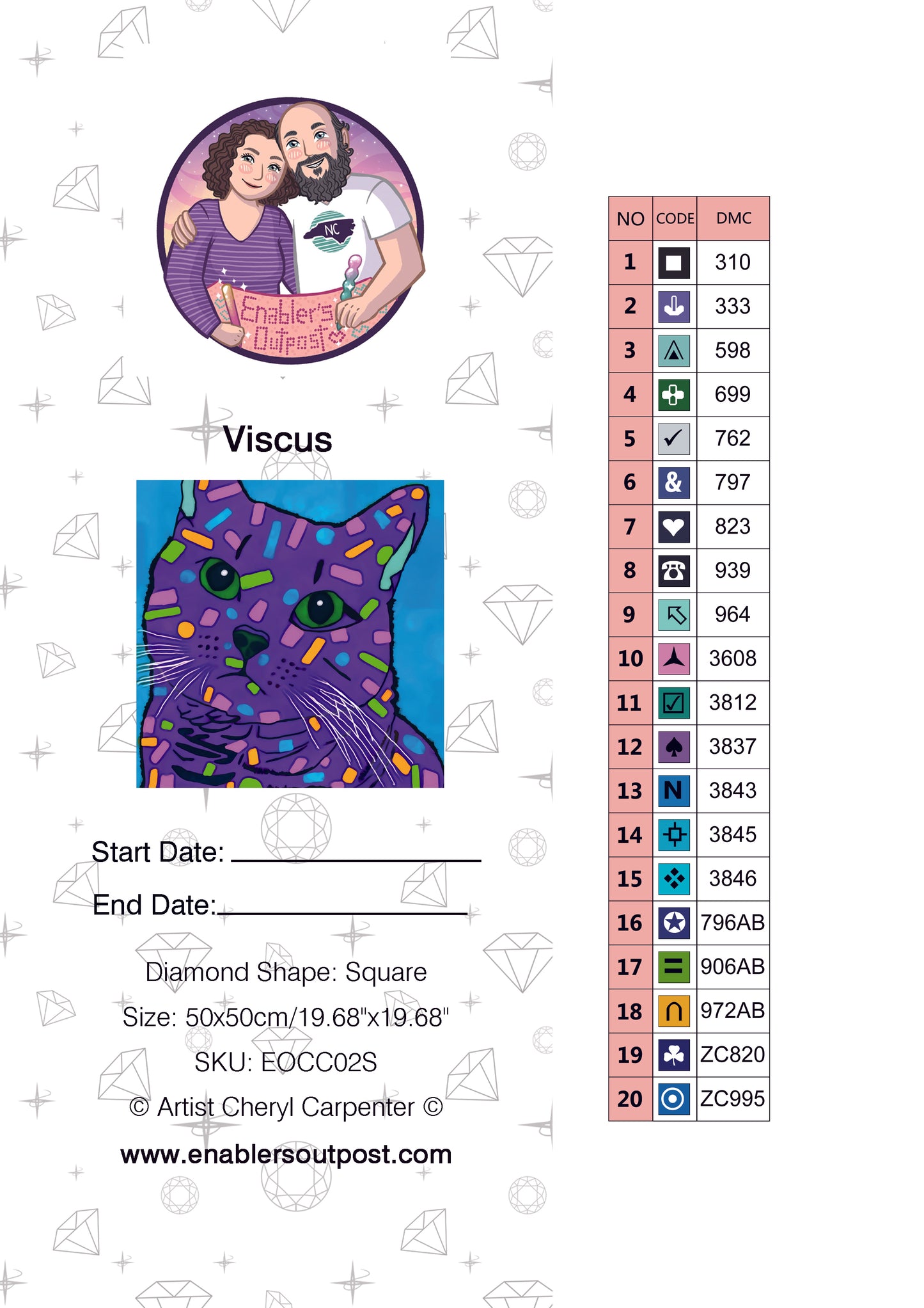*Square Drills* Viscus by Cheryl Carpenter