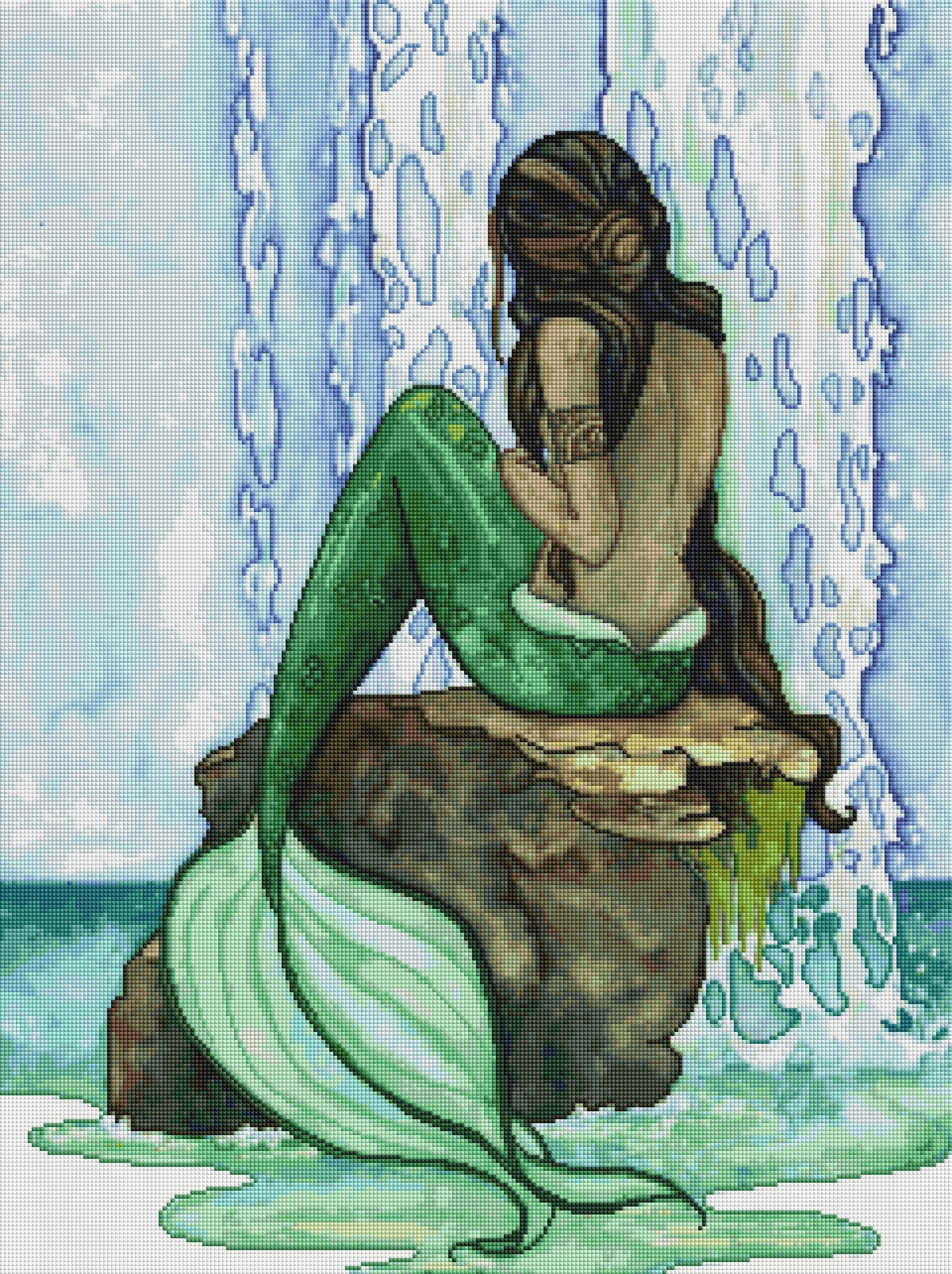 Cascade by The Colorful Cat Studio (Resin squares)