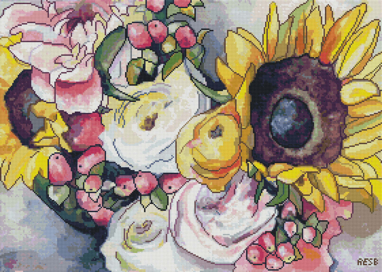 Sunflowers by Colorful Cat Studio (Resin Square)