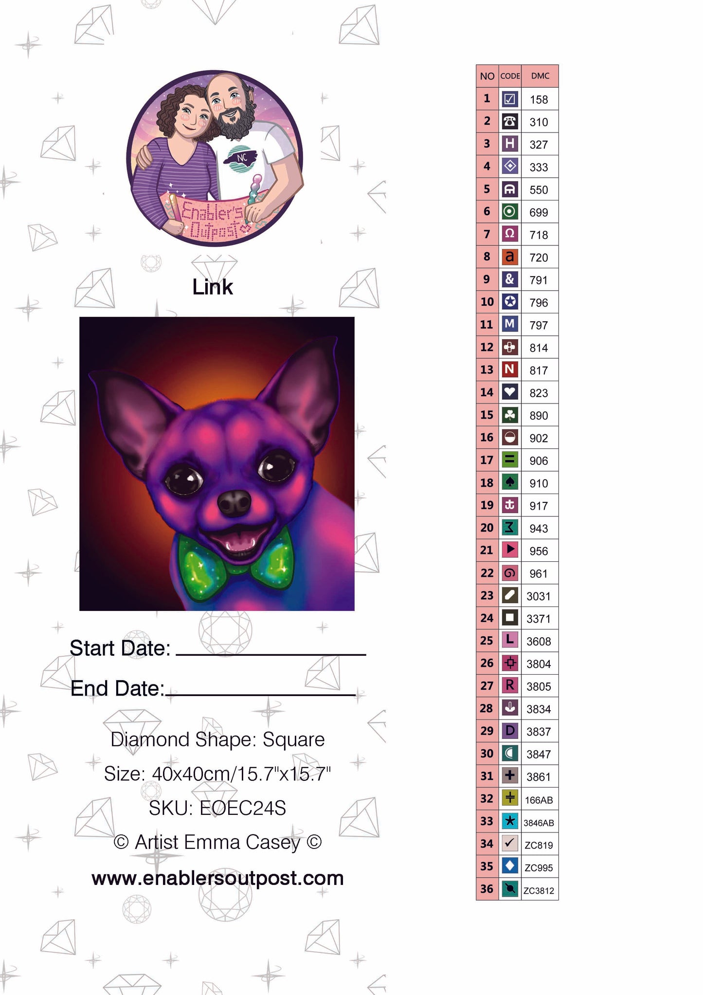 *NEW RELEASE* Link by Emma Casey (Resin Square)