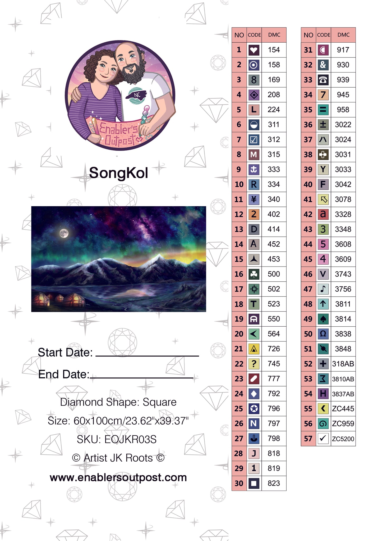 Starry Night at Song Kol by JK Roots (Resin Square)