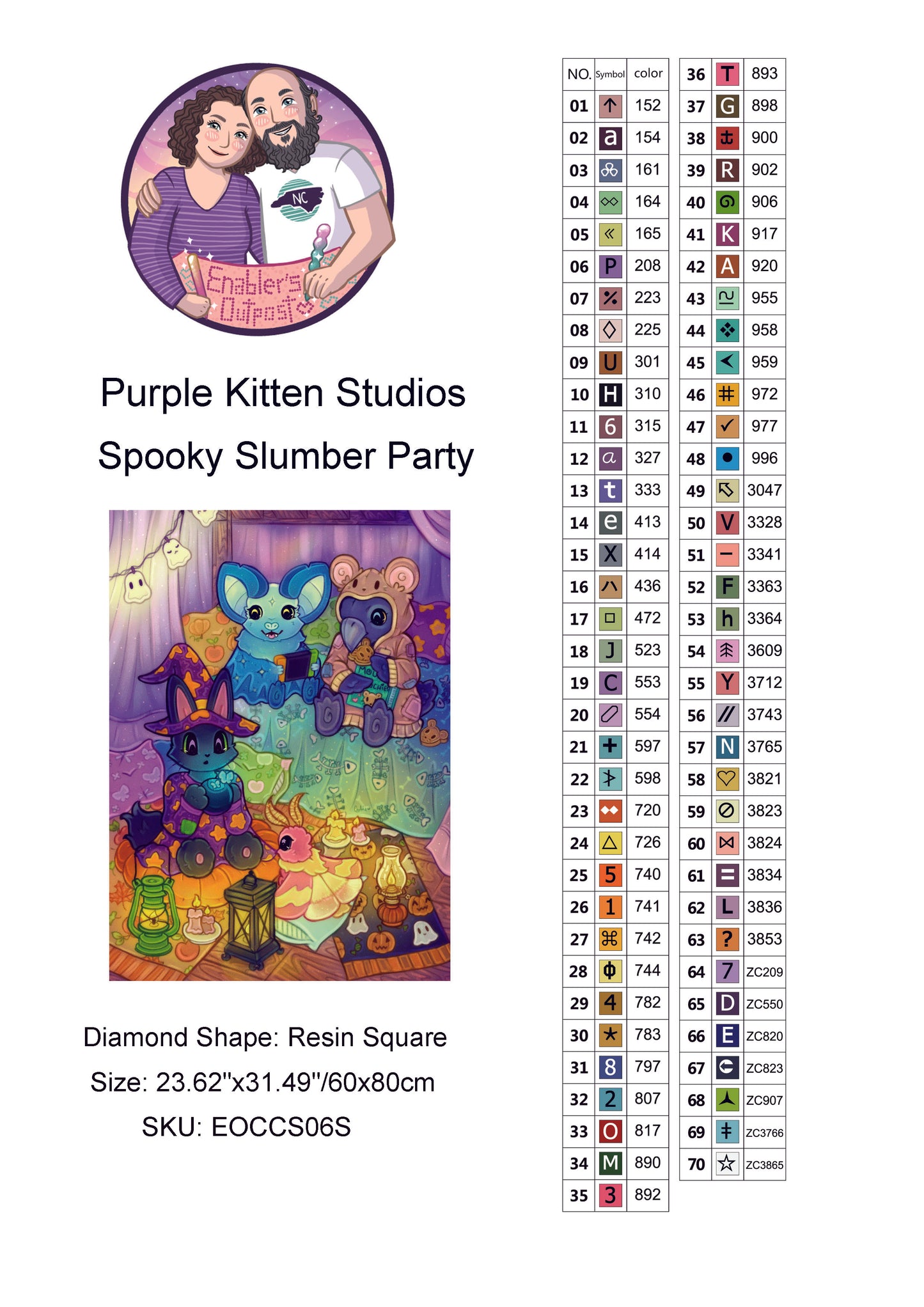 Spooky Slumber Party by Purple Kitten Studios (Resin Square)