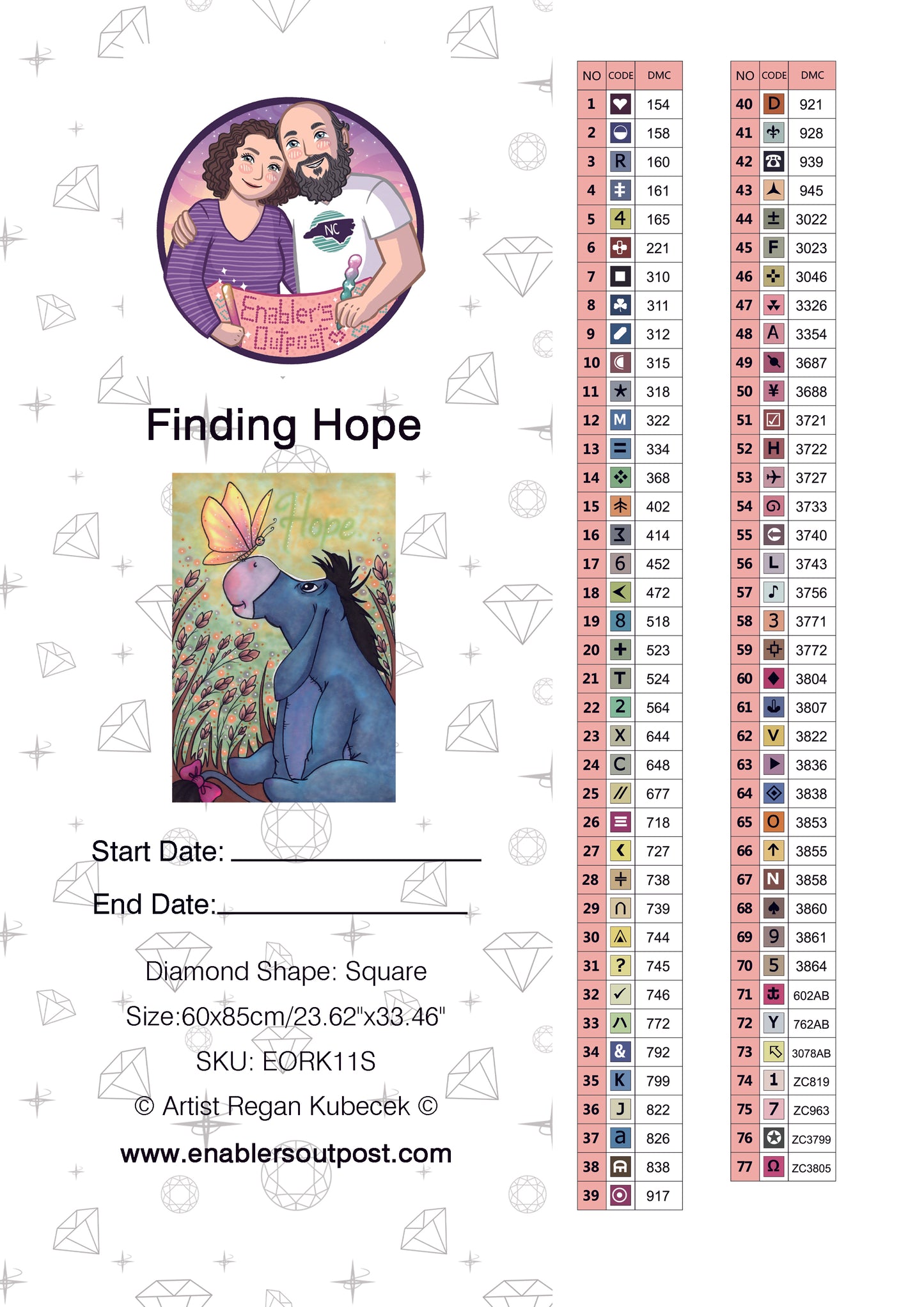 Finding Hope by Regan Kubecek (Resin Square)