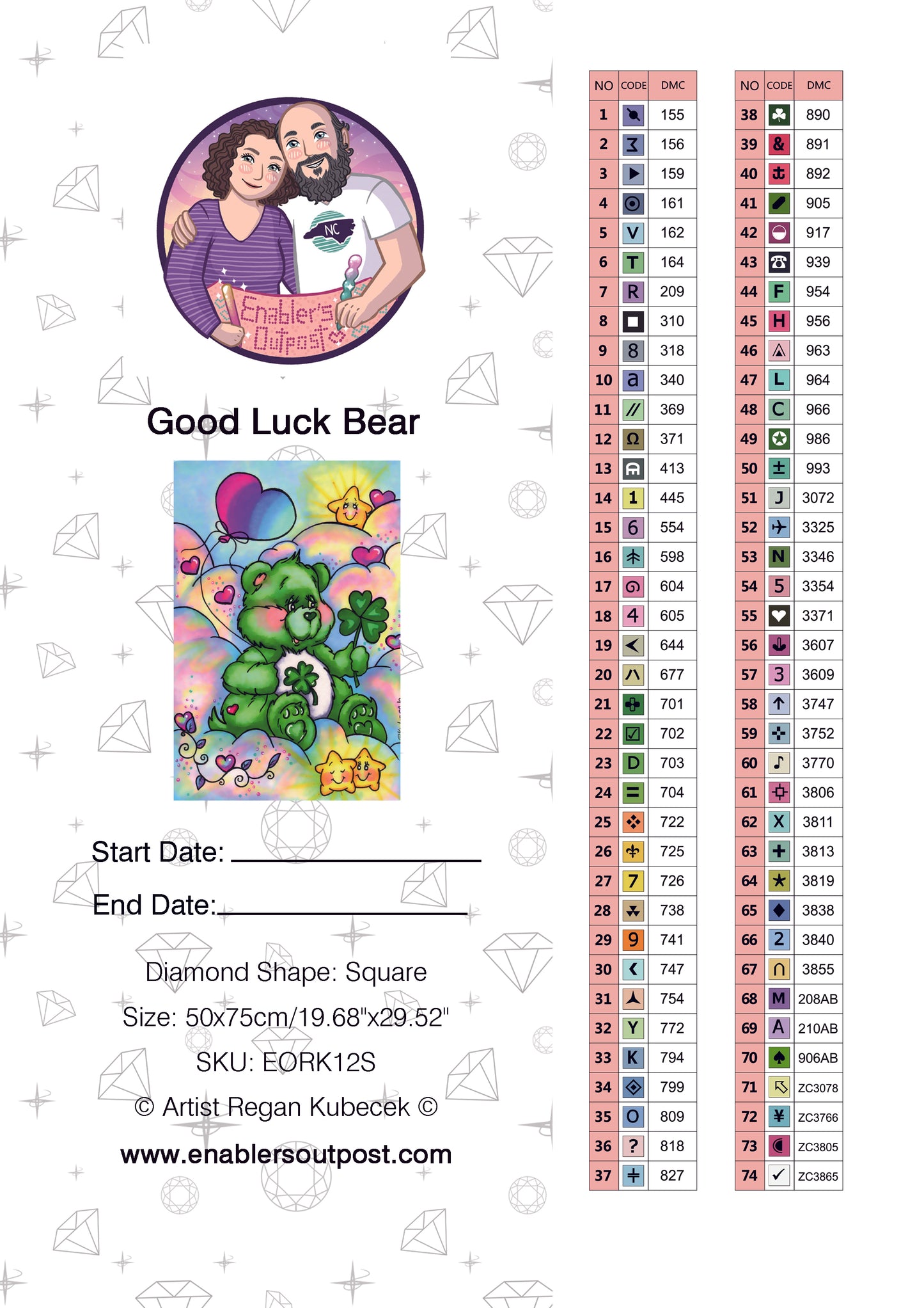 Good Luck by Regan Kubecek (Resin Square)