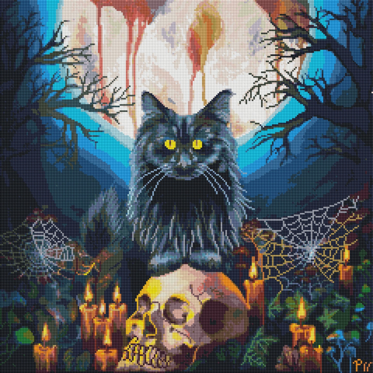 Embracing the Moonlight by Tori Nagay Art (Resin Square)