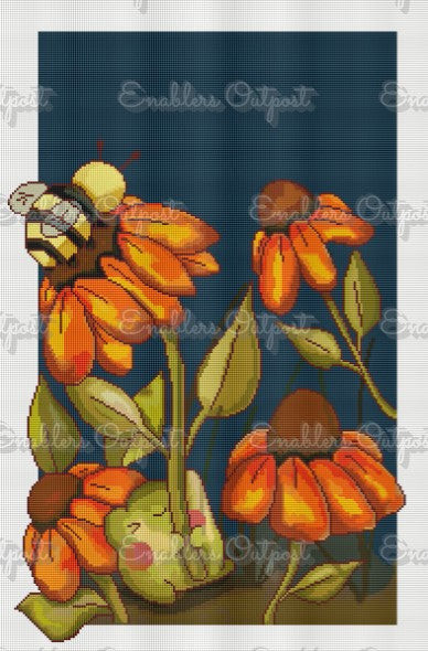 *NEW RELEASE* Gerald Holding a Flower with a Bee by Froggiebums (Square resin)