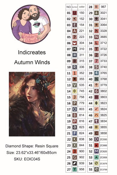 Autumn Winds by Indicreates (Resin squares)