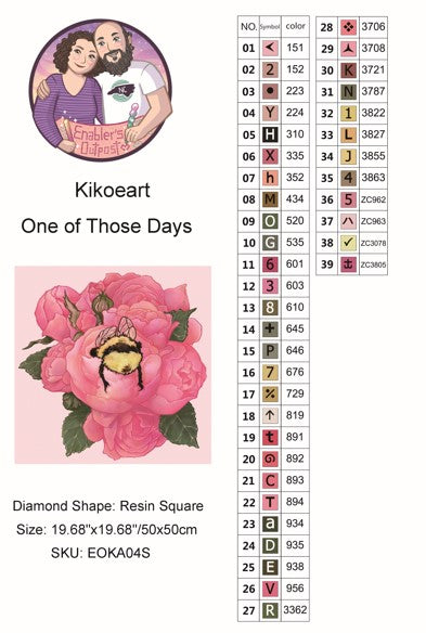 Bee Butt: One of Those Days by Kikoeart (Resin squares)