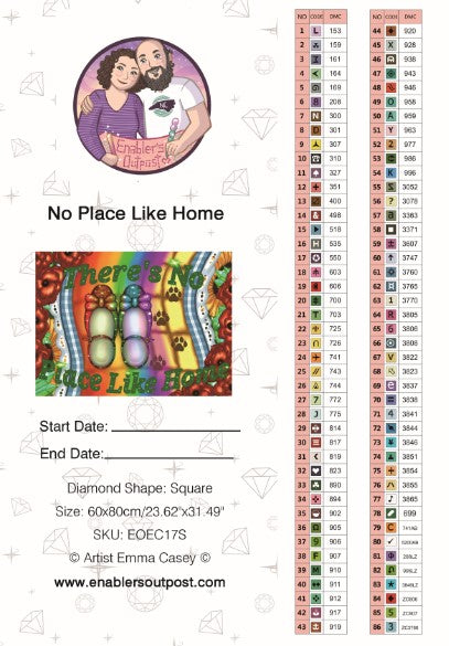 No Place Like Home by Emma Casey (Resin Square)