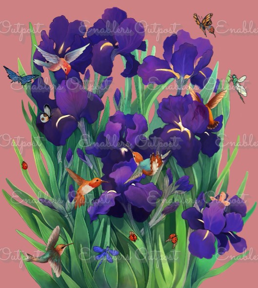 **$* Fundraiser *$** Anne's Garden v1 by Kikoe Art (Acrylic Rounds)