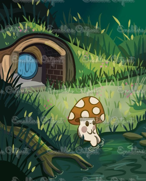 Sponsorship: Moose Sitting by His Hut by Froggiebums