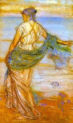 Annabel Lee, James Whistler, 1890 (Resin squares)