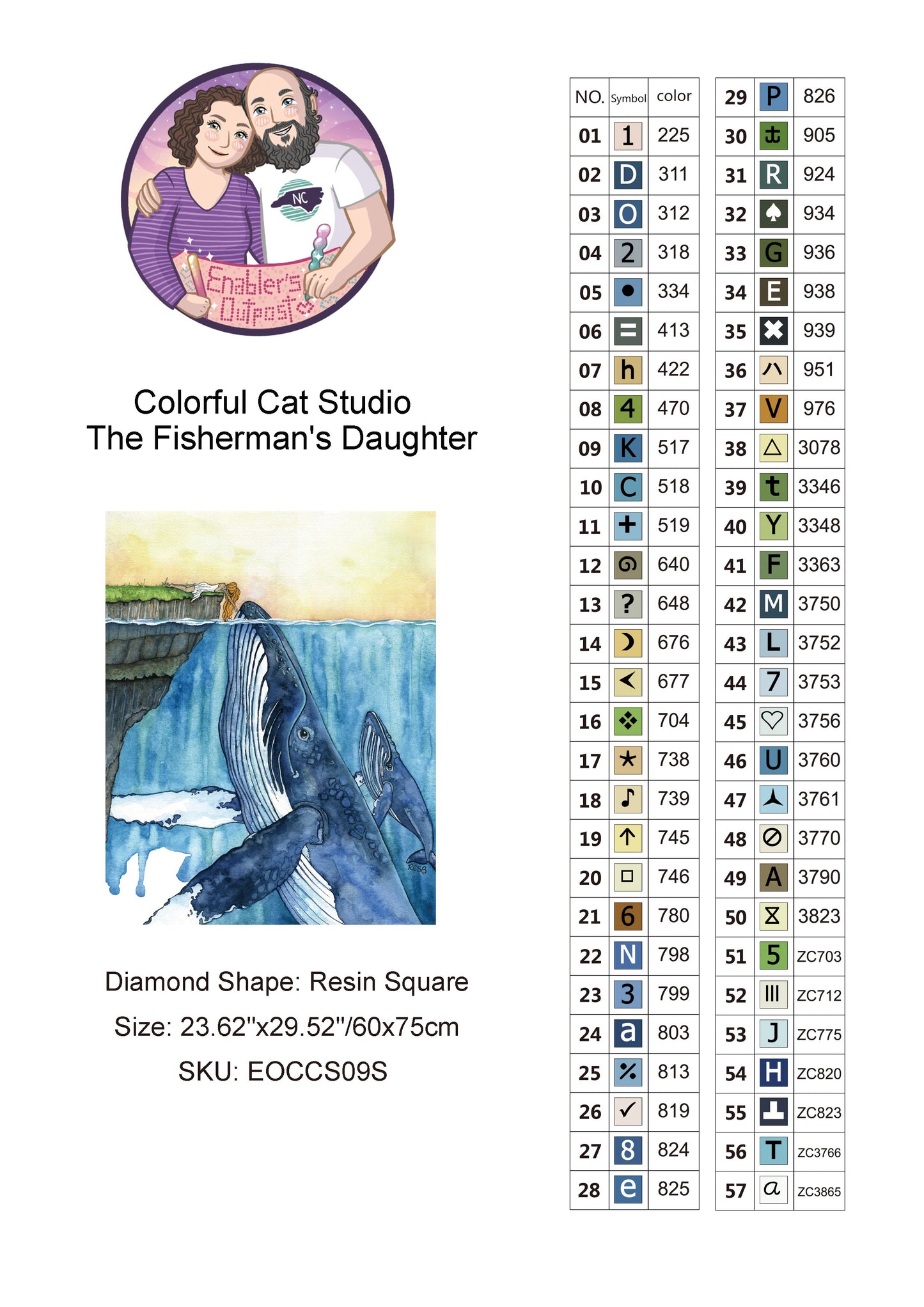 *NEW RELEASE* The Fisherman's Daughter by Colorful Cat Studio (Resin Square)