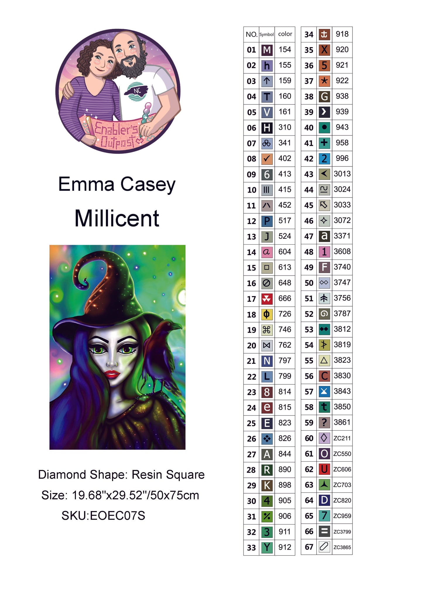 Millicent by Emma Casey (Resin Square)