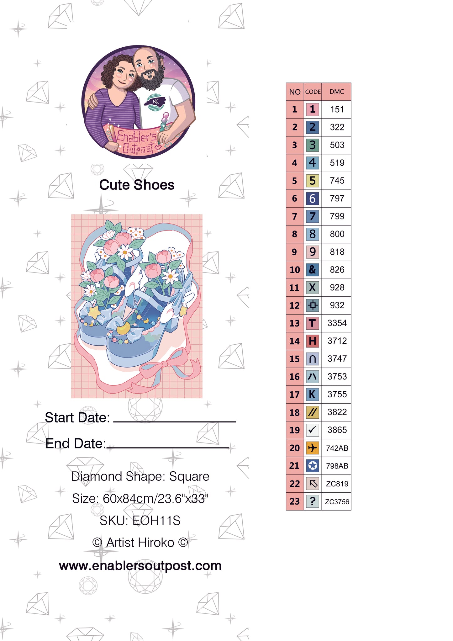 *NEW RELEASE* Cute Shoes by Hiroko (Resin Square)