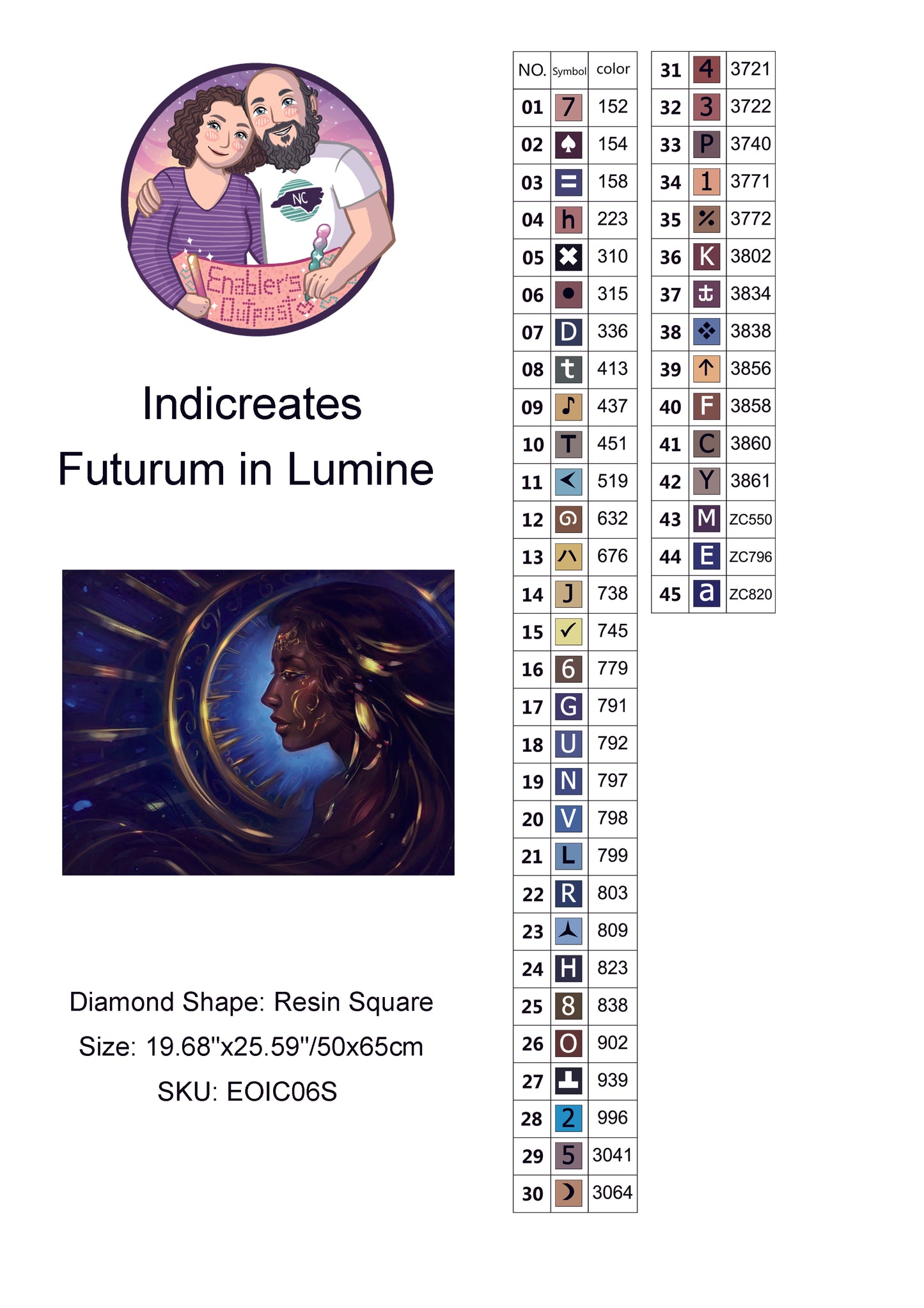 Futurum in Lumine by Indicreates (Resin Square)