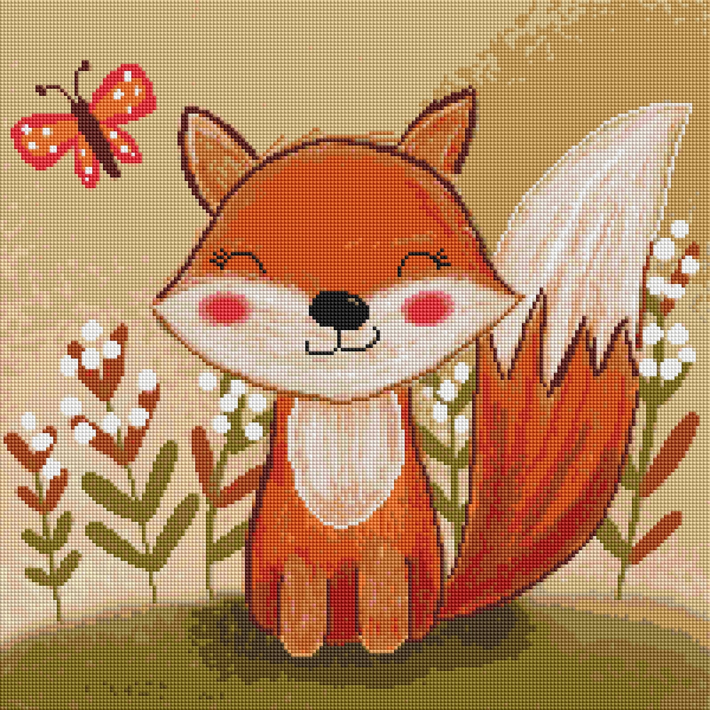 Sweet Little Fox by Irma van Heumen (Resin Square)