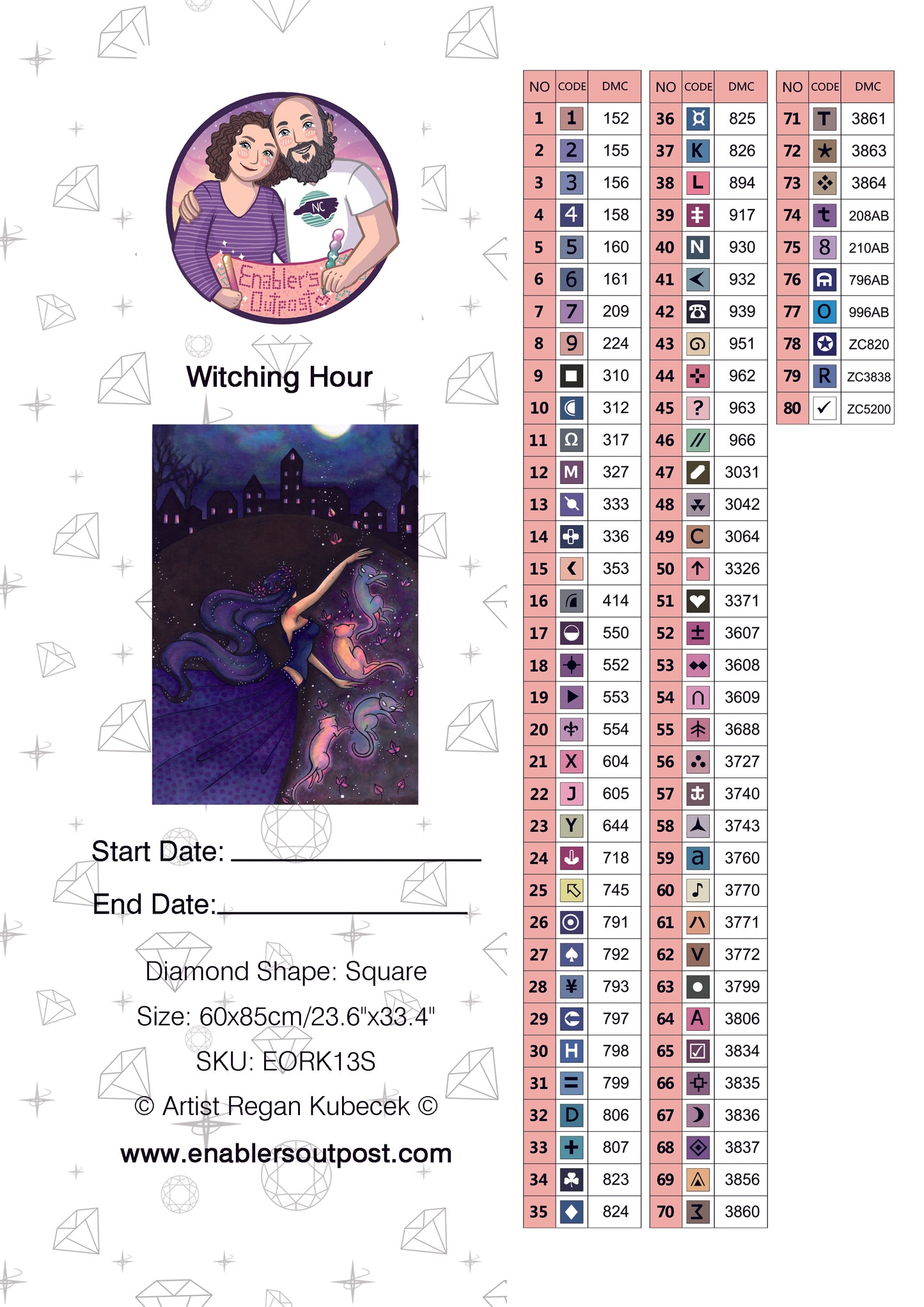 *NEW RELEASE* Witching Hour by Regan Kubecek (Resin Square)