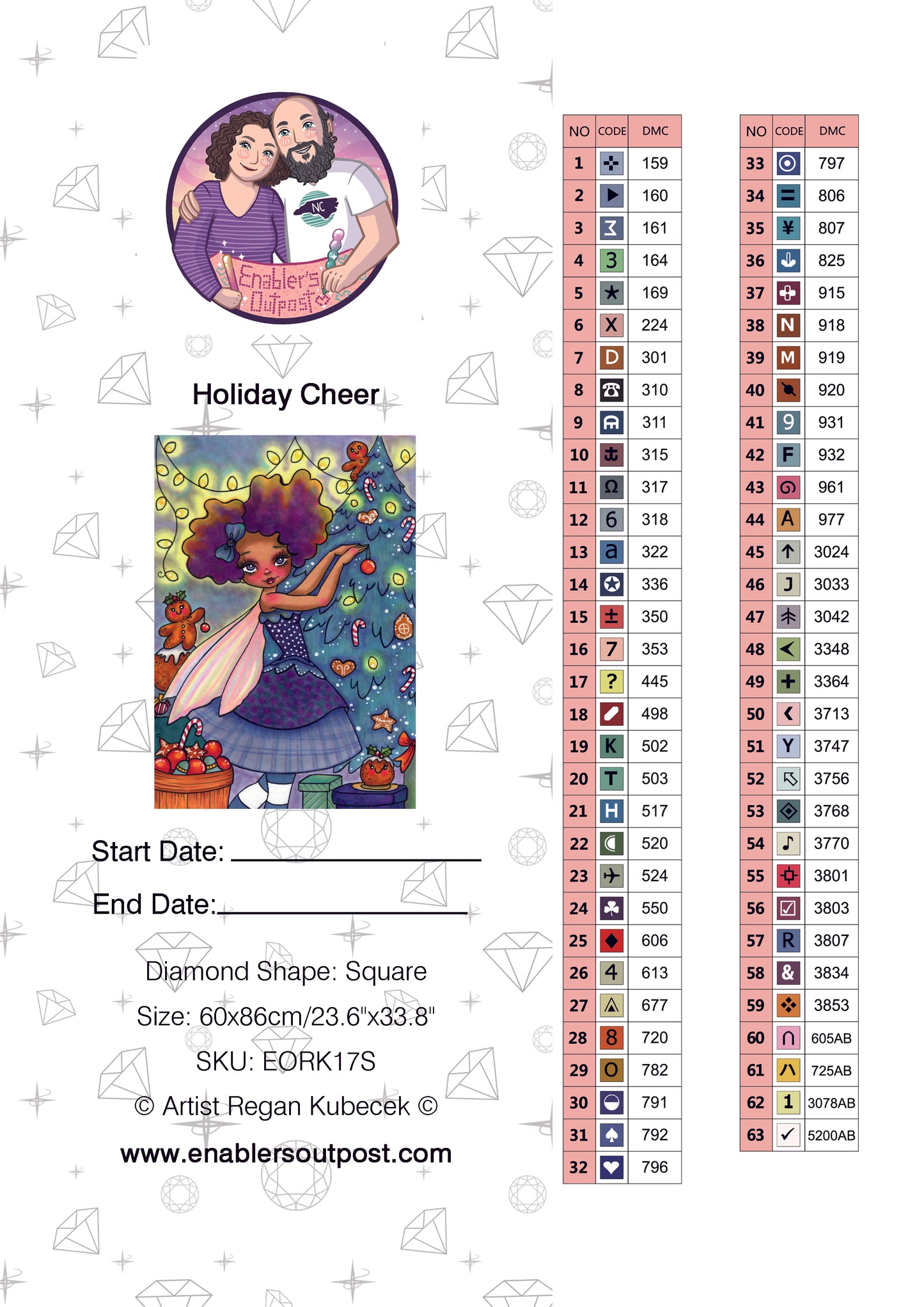 Holiday Cheer by Regan Kubecek (Resin Square)