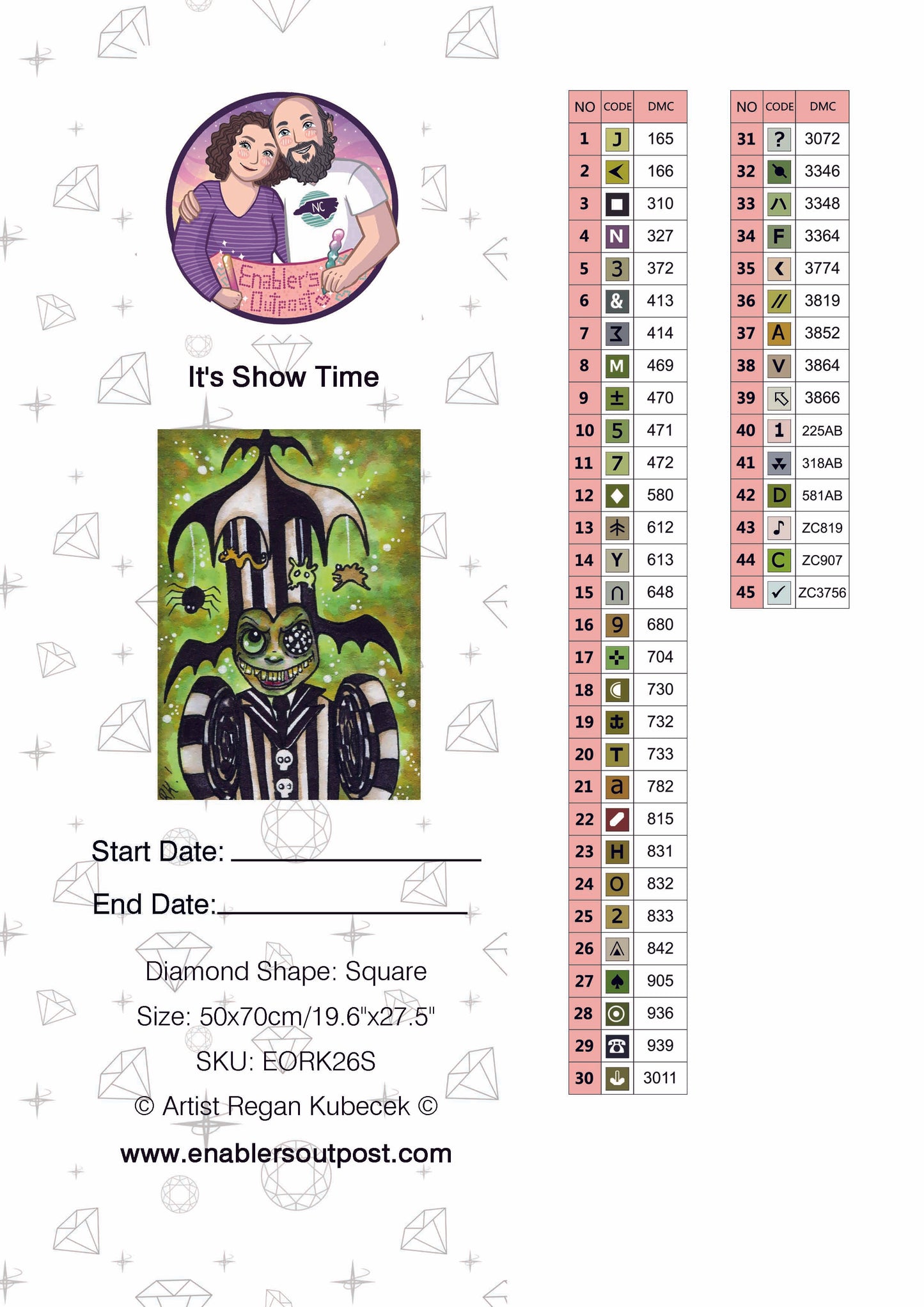 *NEW RELEASE* It's ShowTime by Regan Kubecek (Resin Square)