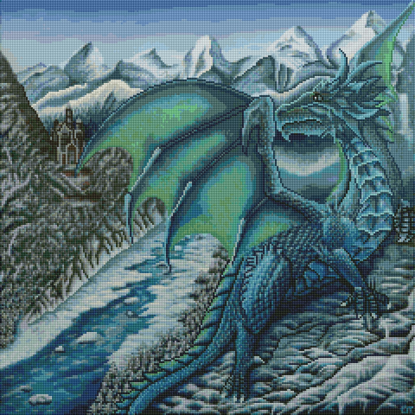 Ice Dragon by Tori Nagay Art (Resin Square)