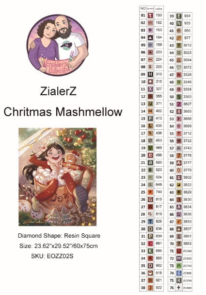 Christmas Mashmellow by ZialerZ (Resin Squares)