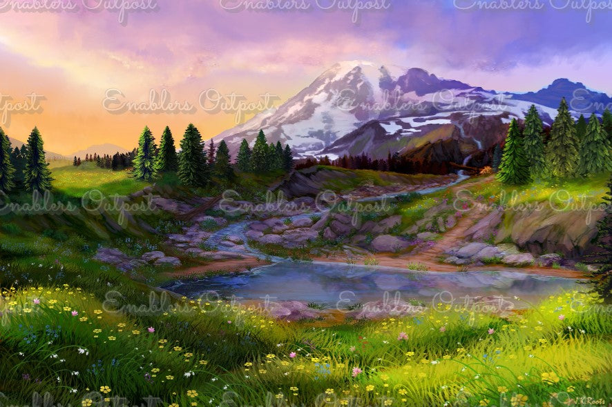 Mt Rainier by JK Roots (Resin Square)