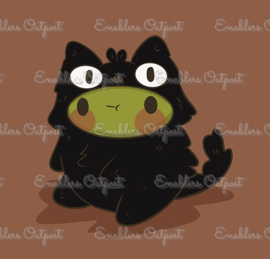 *NEW RELEASE* Gerald Dressed as a Black Cat by Froggiebums (Resin Square)