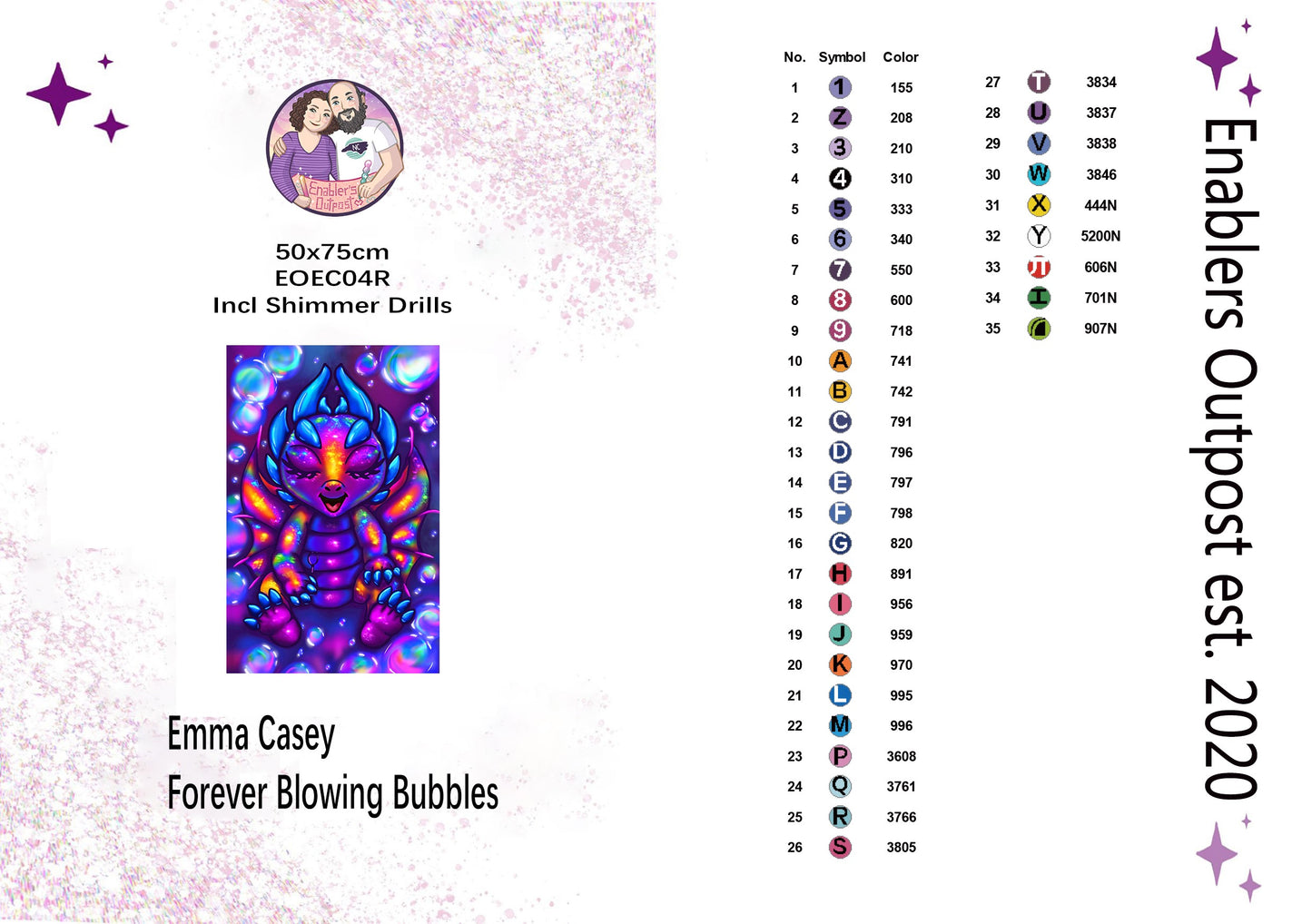 Forever Blowing Bubbles by Emma Casey (Acrylic Rounds)