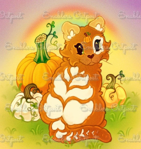 Pumpkitten Spice by Purple Kitten Studios (Resin Square)