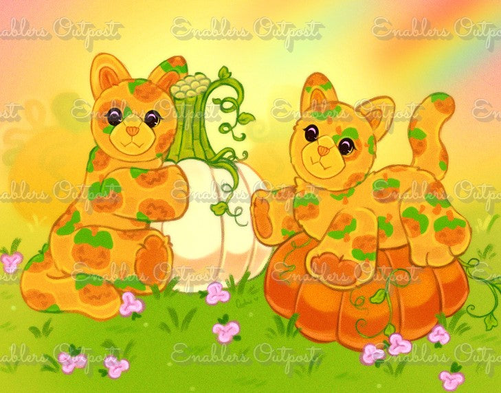 Pumpkin Patch Friends by Purple Kitten Studios (Resin Square)