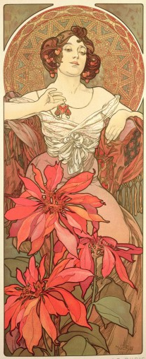The Precious Stones: Ruby (1900) by Alphonse Mucha